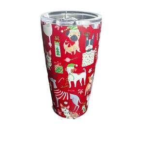 Clementine Paper Inc. Christmas Dogs 20 oz. Insulated Stainless Steel Tumbler